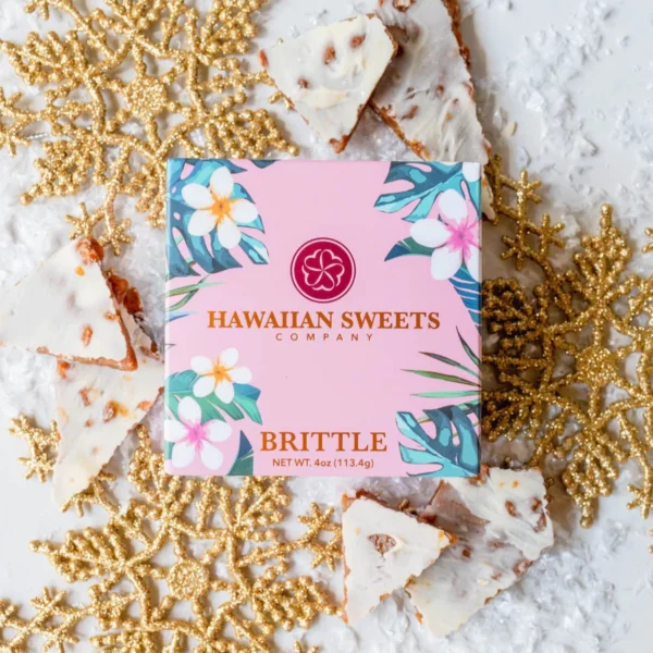 The Hawaii Fudge Company White Chocolate Macadamia Nut Brittle