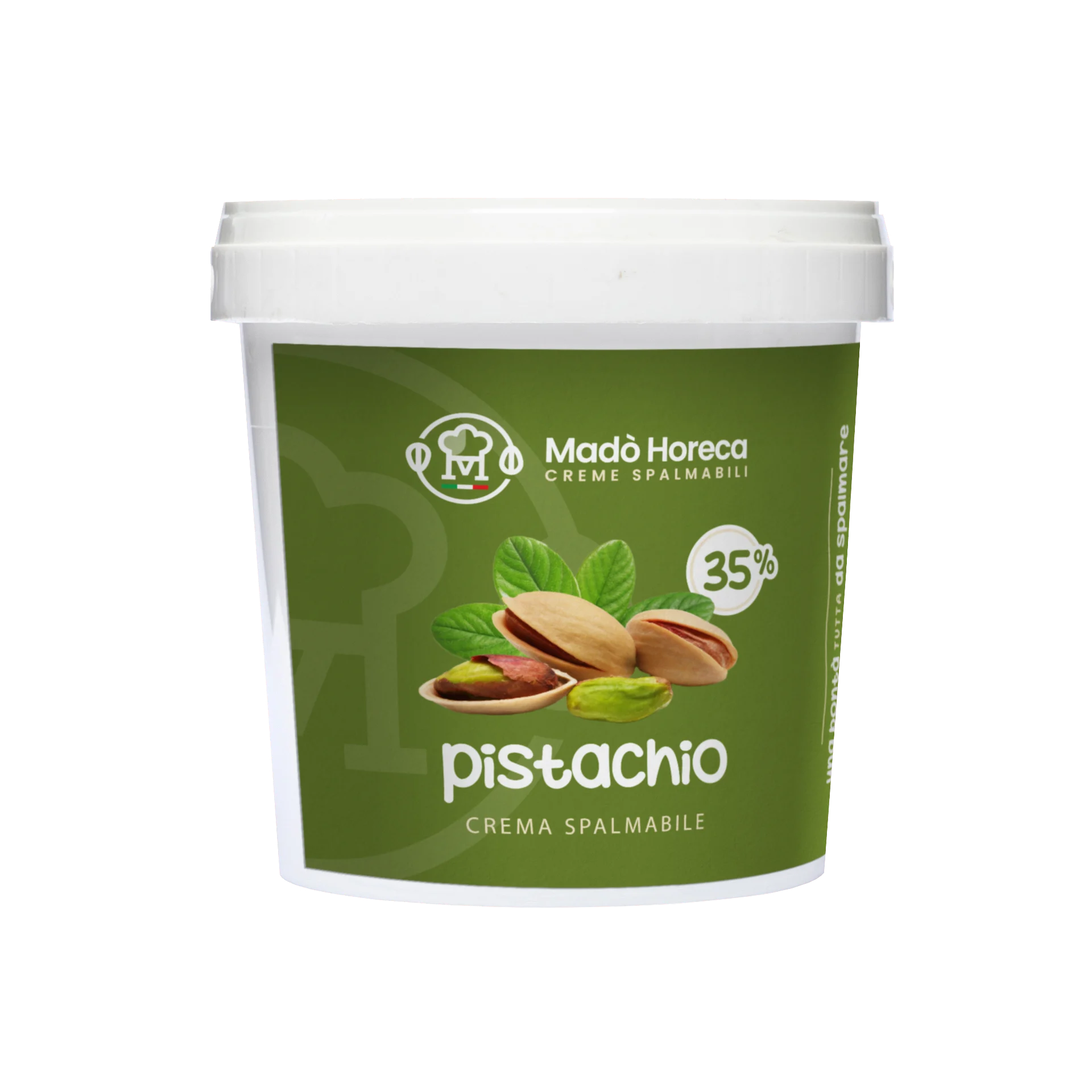 Mado Pistacchiello – Pistachio Cream Spread, 35% Pistachio, Gluten Free, Non-GMO, 3kg Bucket