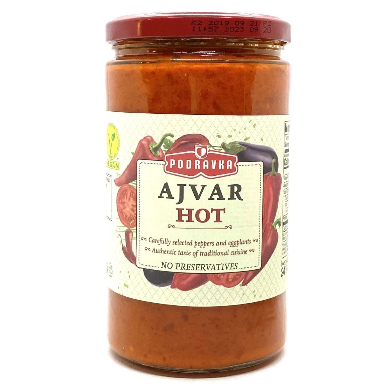 Podravka Ajvar Hot, 24.5 oz | 690g