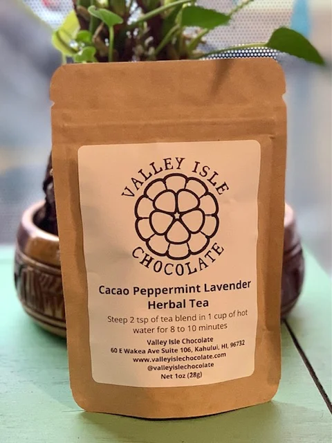 Valley Isle Chocolates Cacao Peppermint Lavender Tea