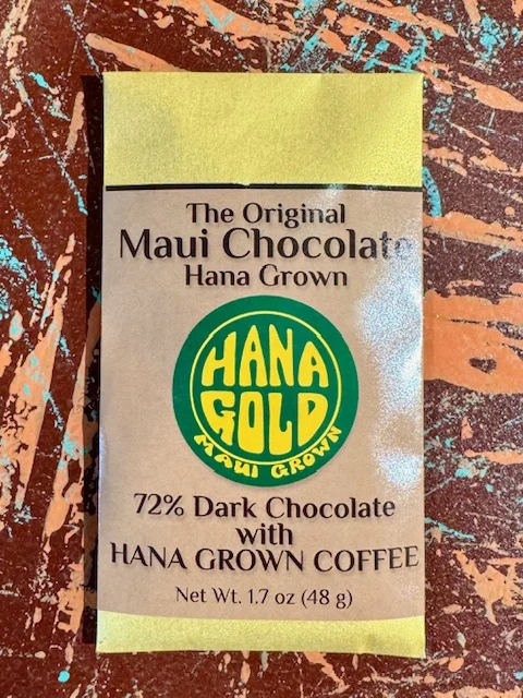 Hana Gold Maui Chocolates – 72% Dark Chocolate with Coffee