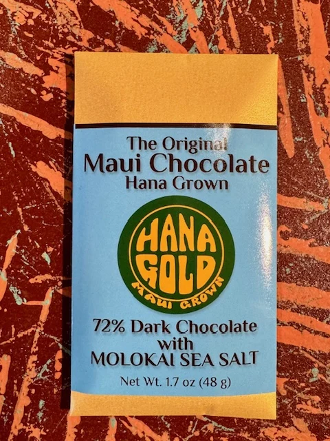 Hana Gold Maui Chocolates – 72% Dark Chocolate with Molokai Sea Salt