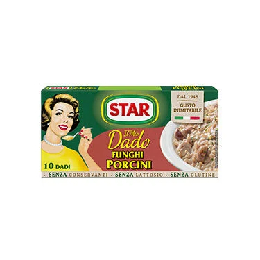 Star Porcini Mushroom Bouillon Cubes, Dado Funghi Porcini, 10 pk, 100g