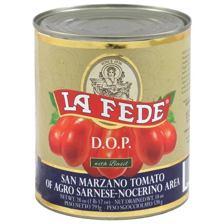 La Fede DOP San Marzano Italian Plum Tomatoes, 28 oz | 800g