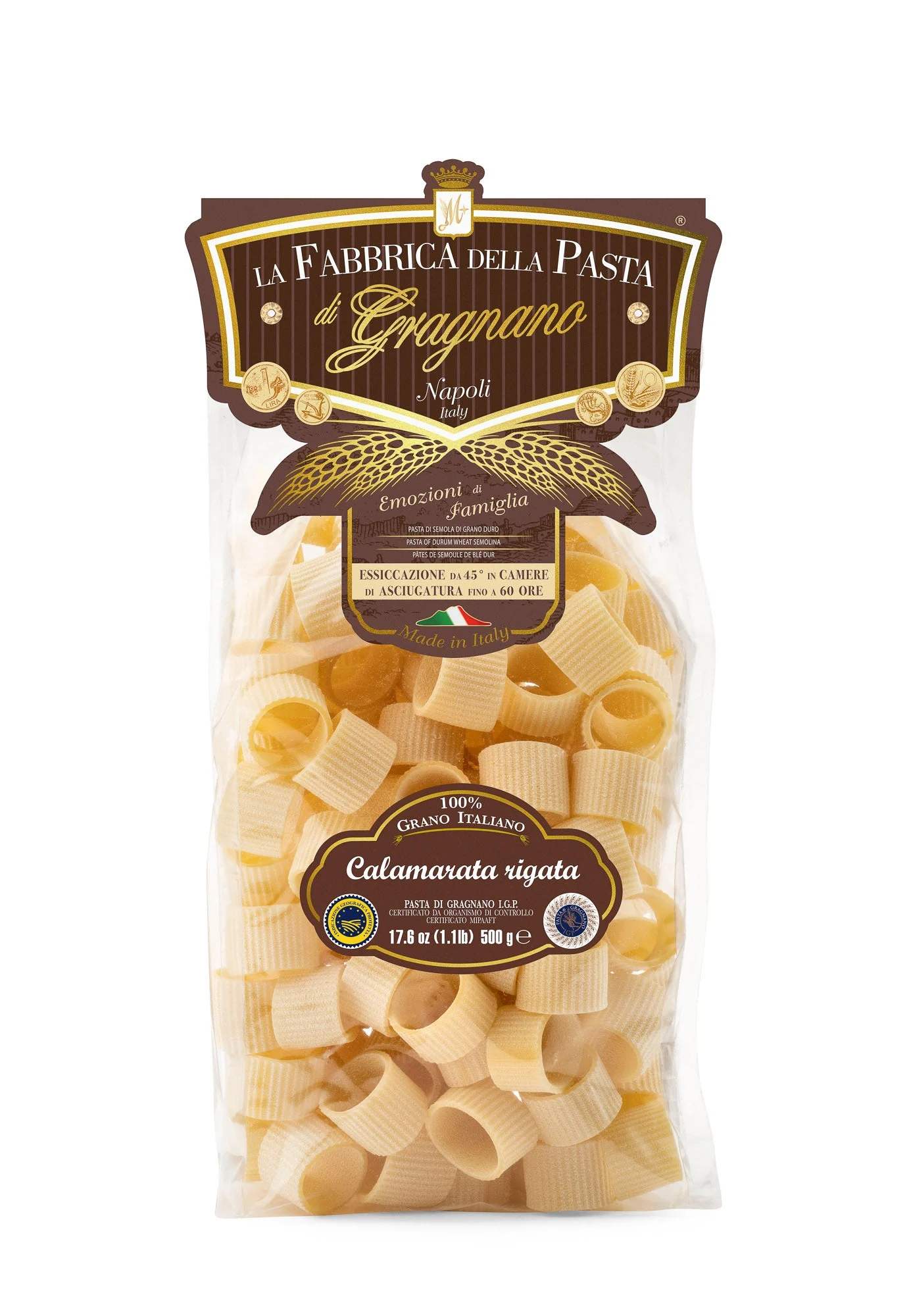 La Fabbrica Della Pasta Calamarata Rigata #544, 17.6 oz | 500g