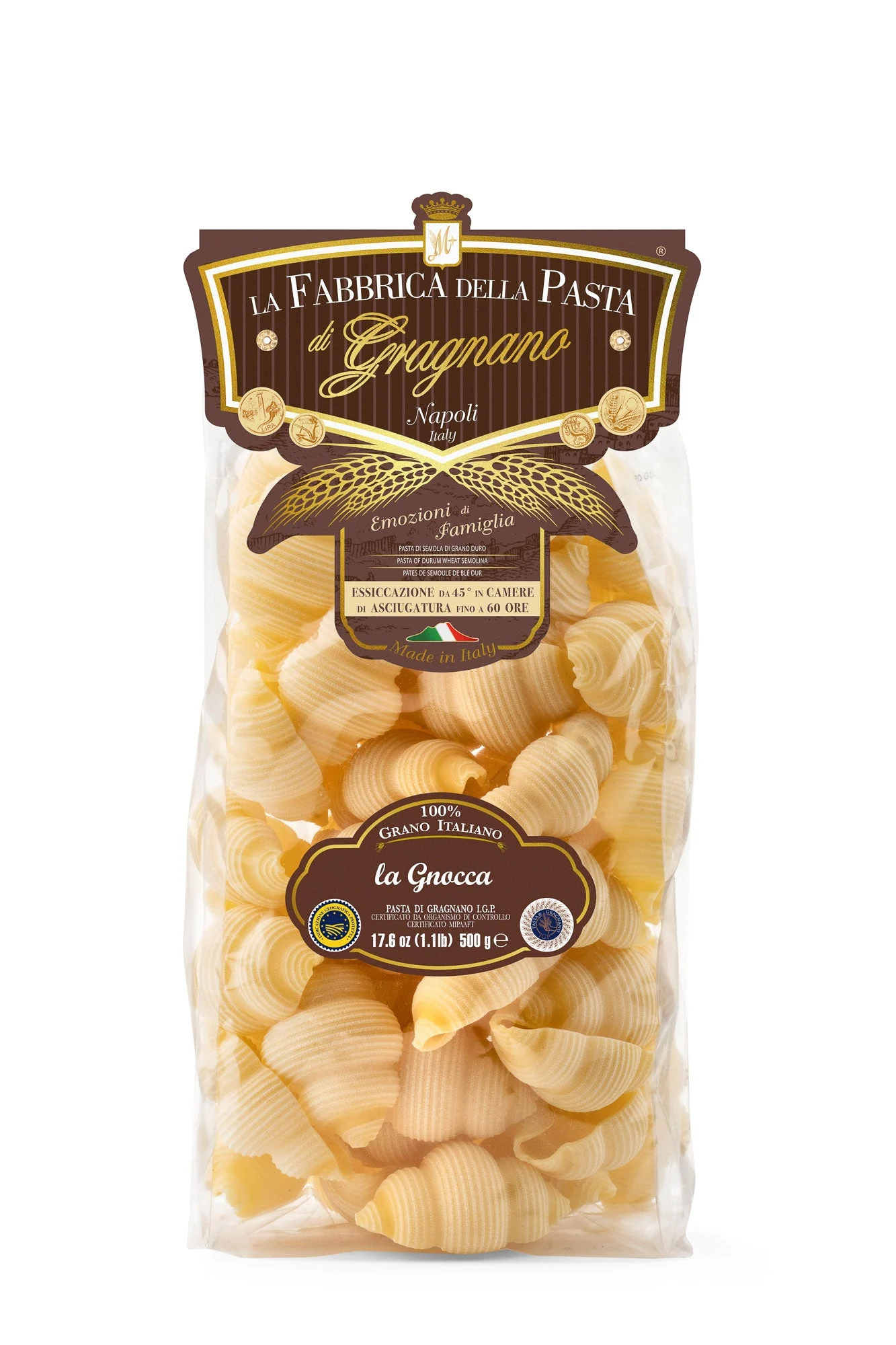 La Fabbrica Della Pasta La Gnocca #471, 17.6 oz | 500g | Pasta di Gragnano I.G.P.