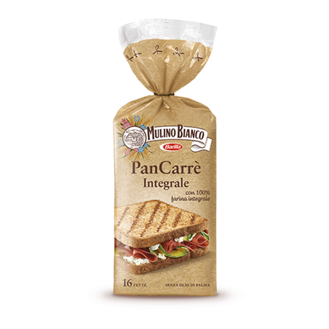 Mulino Bianco PanCarre Whole Wheat (Intergrale), 16 pc