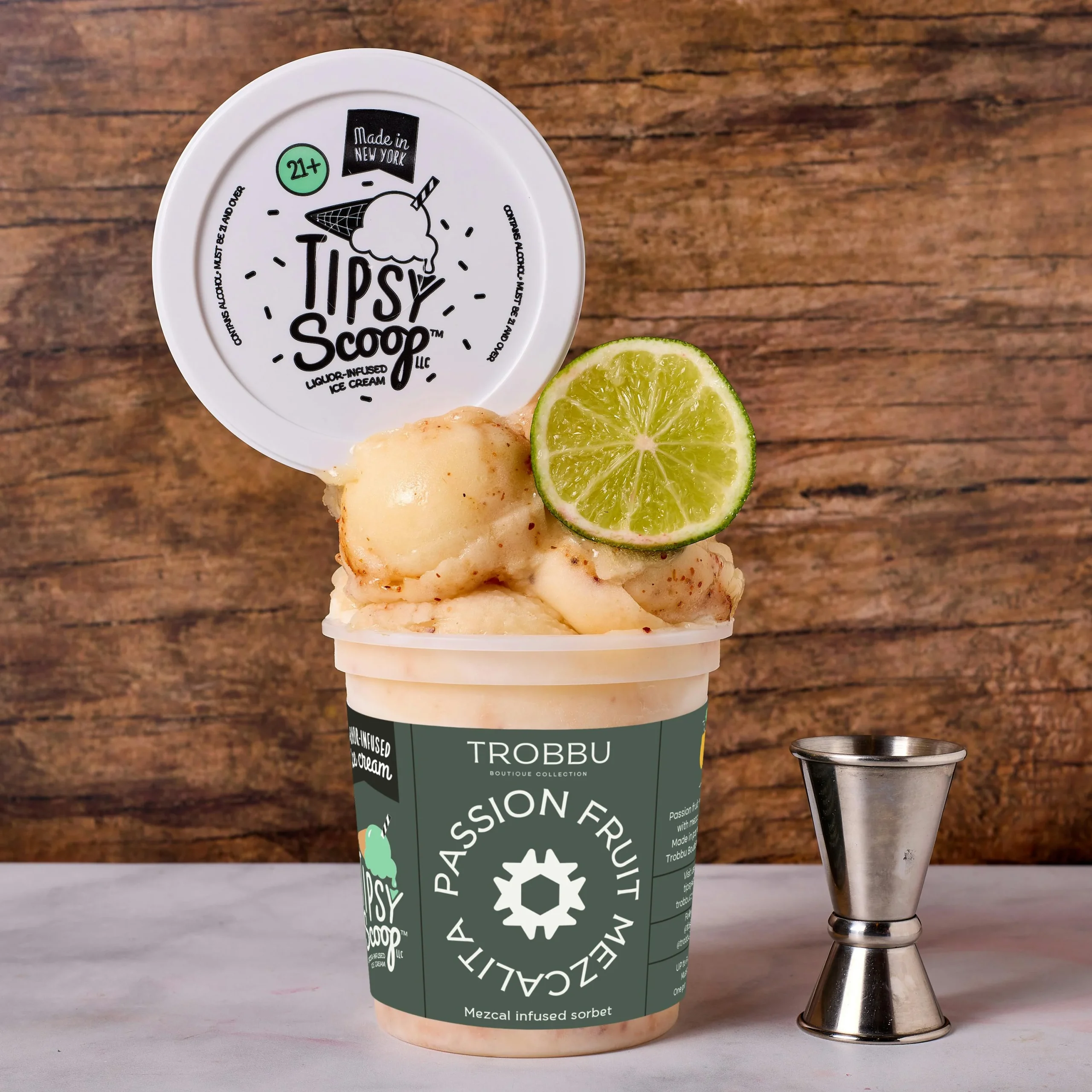 Trobbu Passion Fruit Mezcalita Boozy Ice Cream - 4 Pack