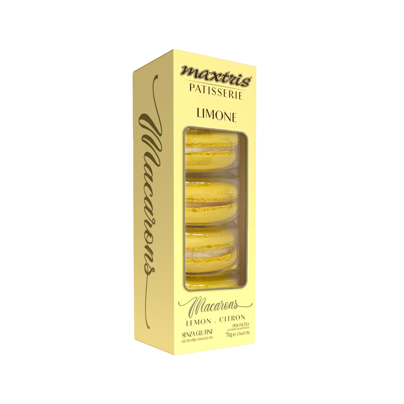 Maxtris Macarons Limone, 2.75 oz | 78g