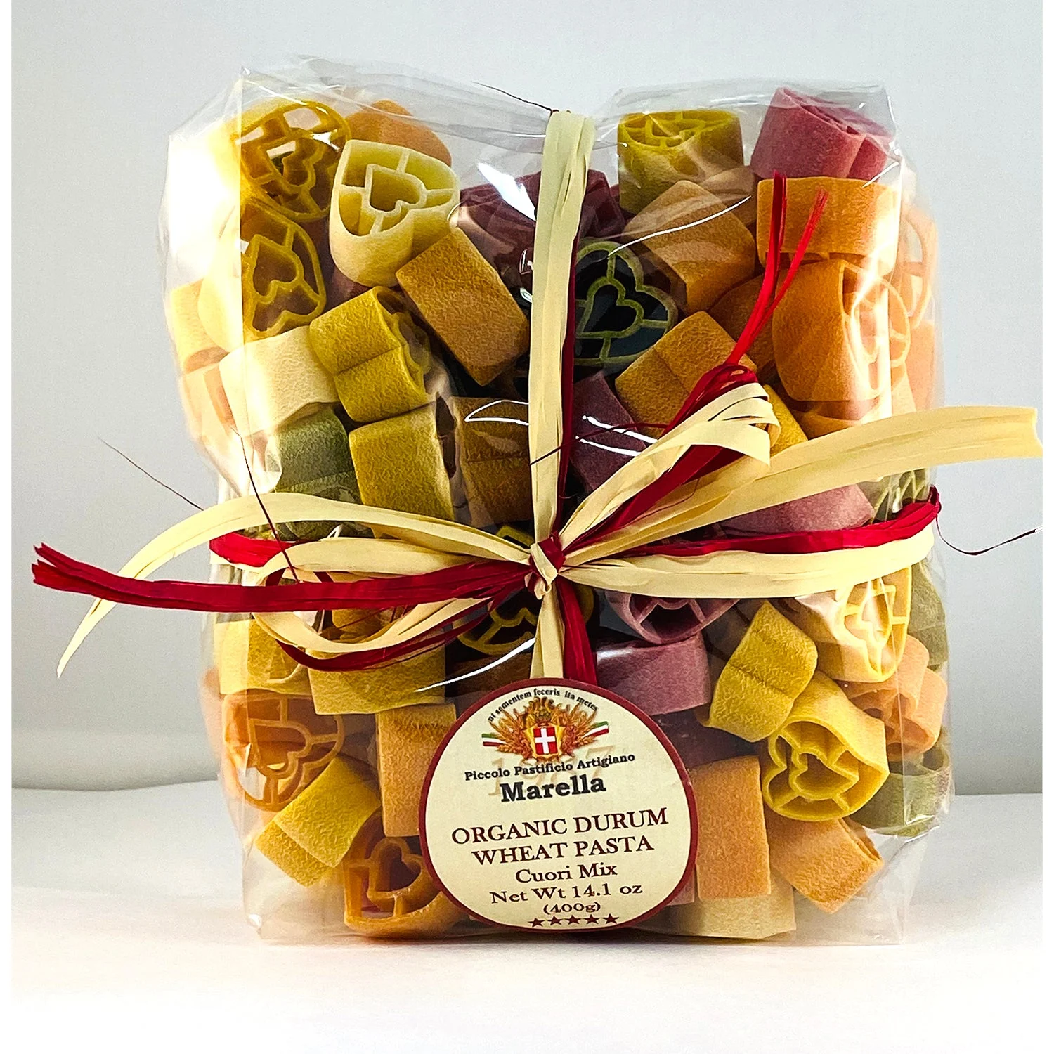 Marella Heart Mix, Cuori Mix Organic Pasta from Italy, 14.1 oz