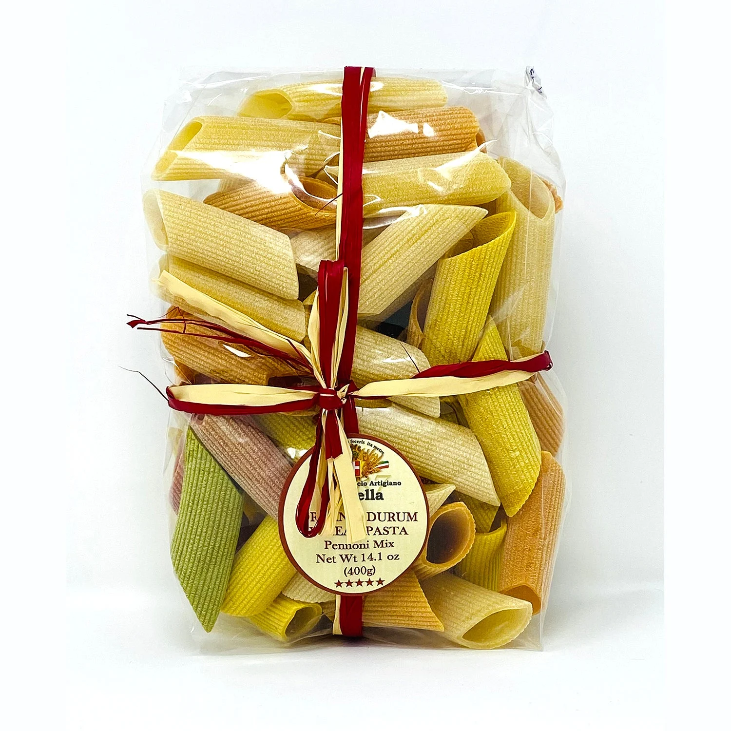 Marella Pennoni Rigate Mix Organic Pasta from Italy, 14.1 oz