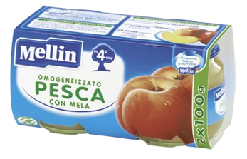 Mellin Omogeneizzato Pesca con Mela 2 x100g