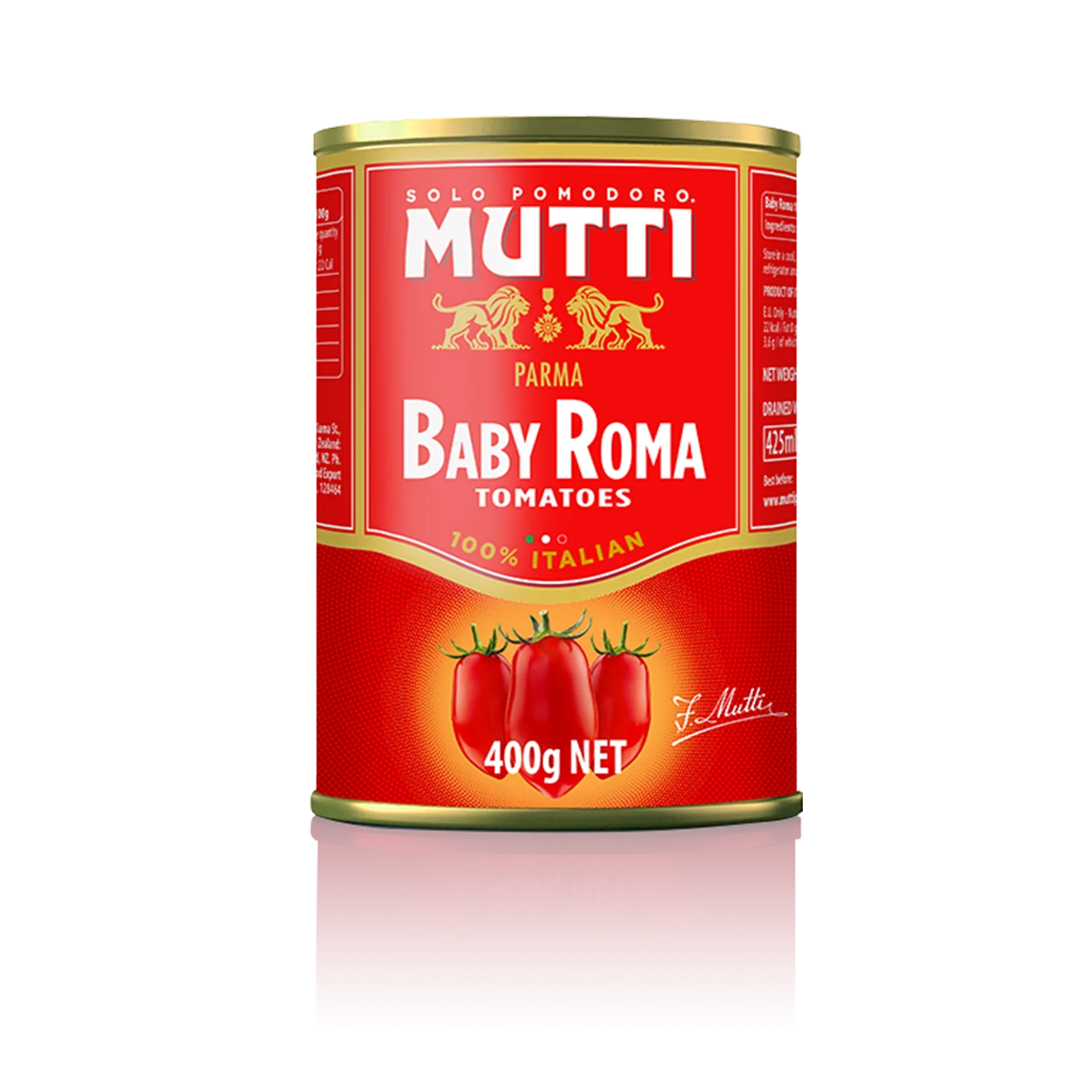 Mutti Baby Roma Tomatoes, 14 oz | 400g