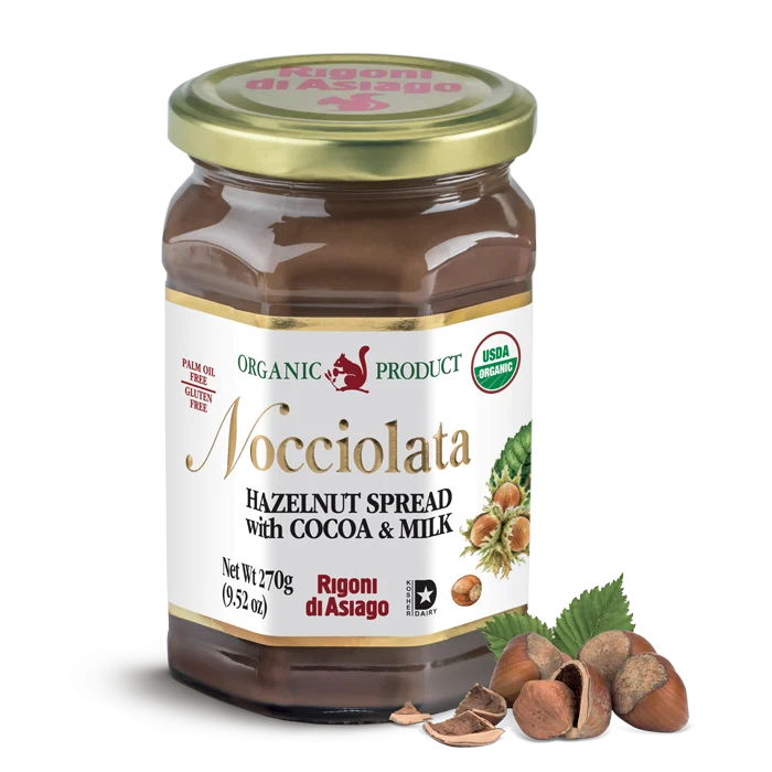 Rigoni di Asiago Nocciolata, Organic Hazelnut Spread, 9.52 oz | 270g