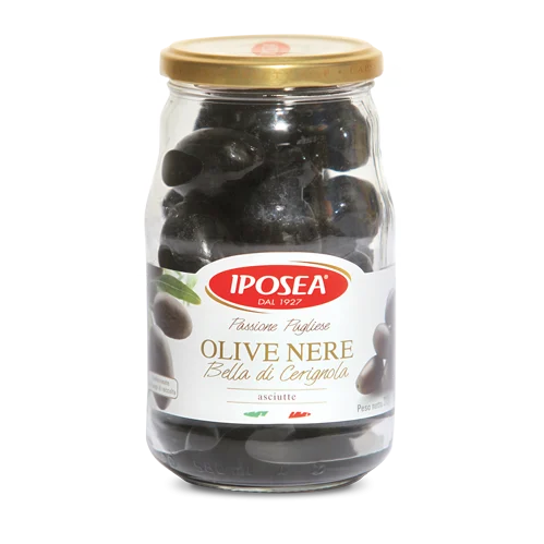 Iposea Olives Black Cerignola, 10.93 oz | 310g