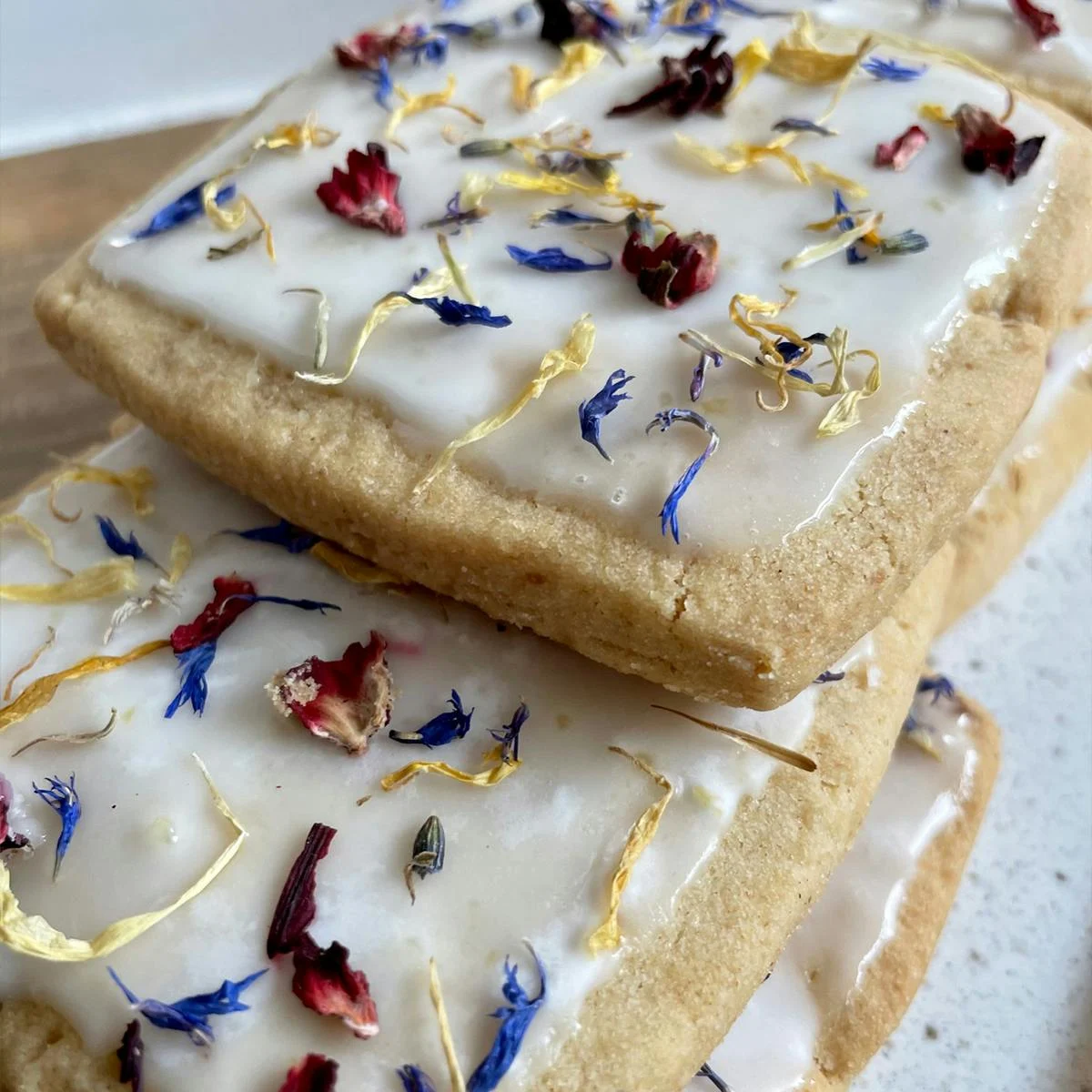 Mother's Day Lemon Brown Butter Shortbread Cookies - 6 Pack