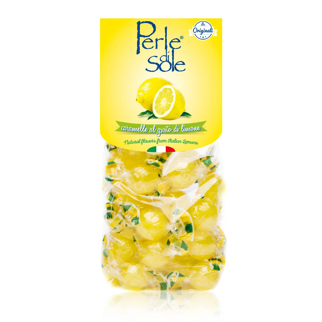 Perle di Sole Amalfi Lemon Drops Hard Candies, 3.52 oz. Bag