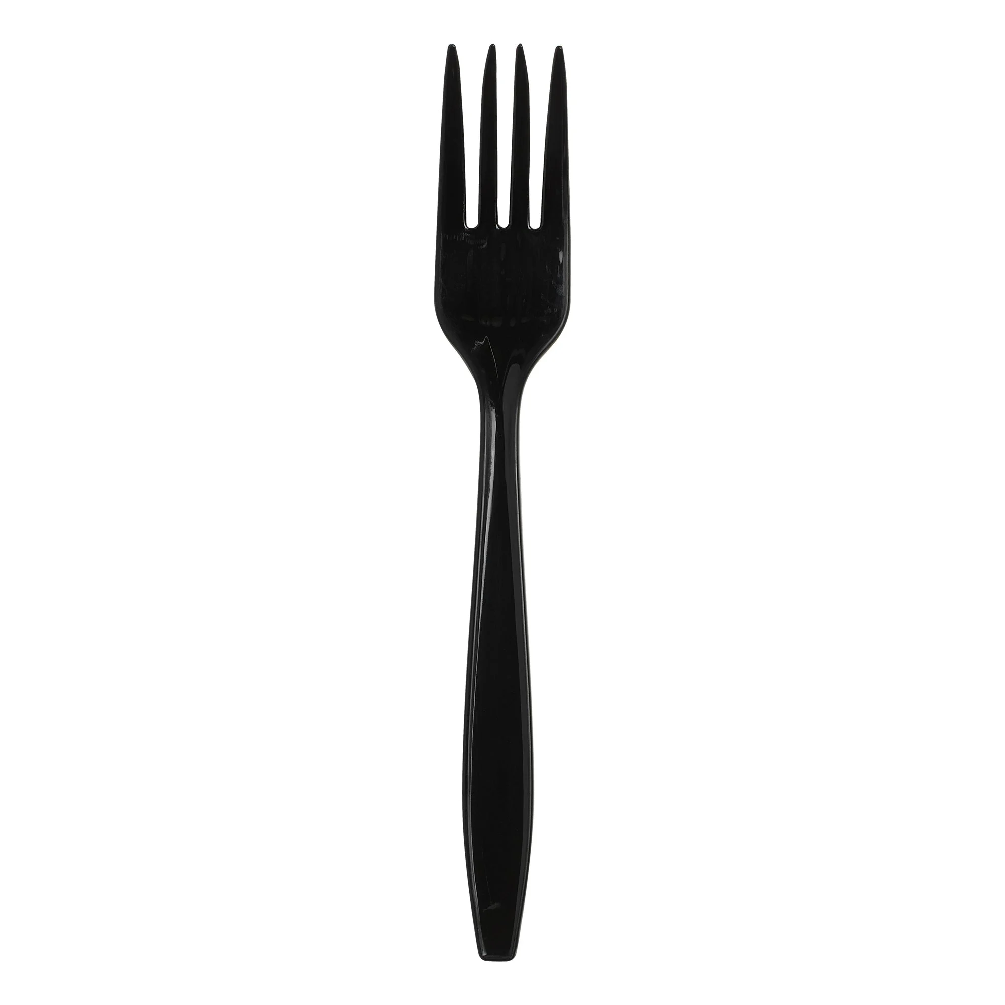 Dixie(R) Heavy-Weight Polypropylene Disposable Plastic Forks Individually Wrapped Black 1 000 For