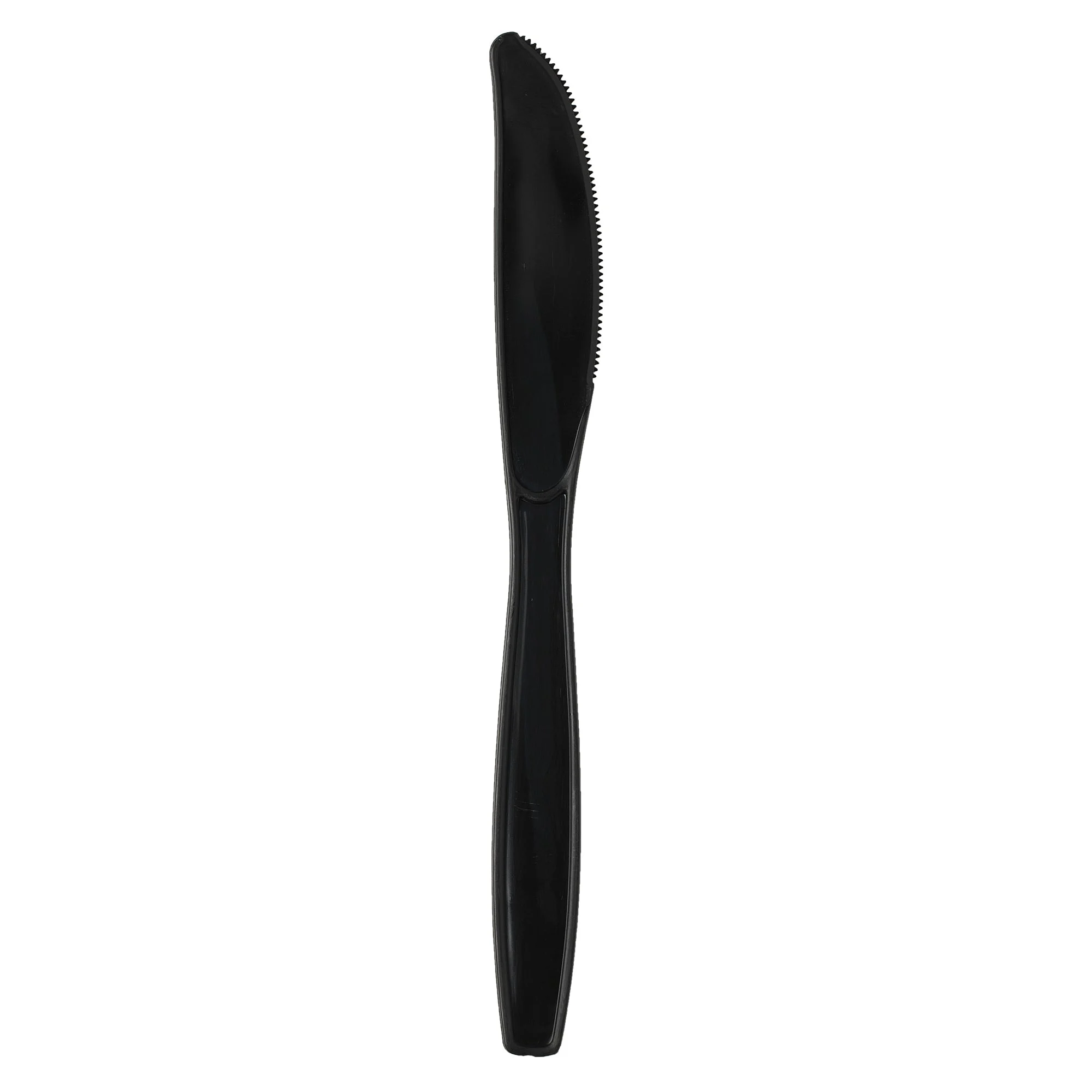 Dixie(R) Heavy-Weight Polypropylene Disposable Plastic Knives Individually Wrapped Black 1 000 Kn