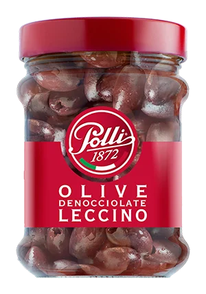 Polli Pitted Leccino Olives, 10.5 oz | 300g