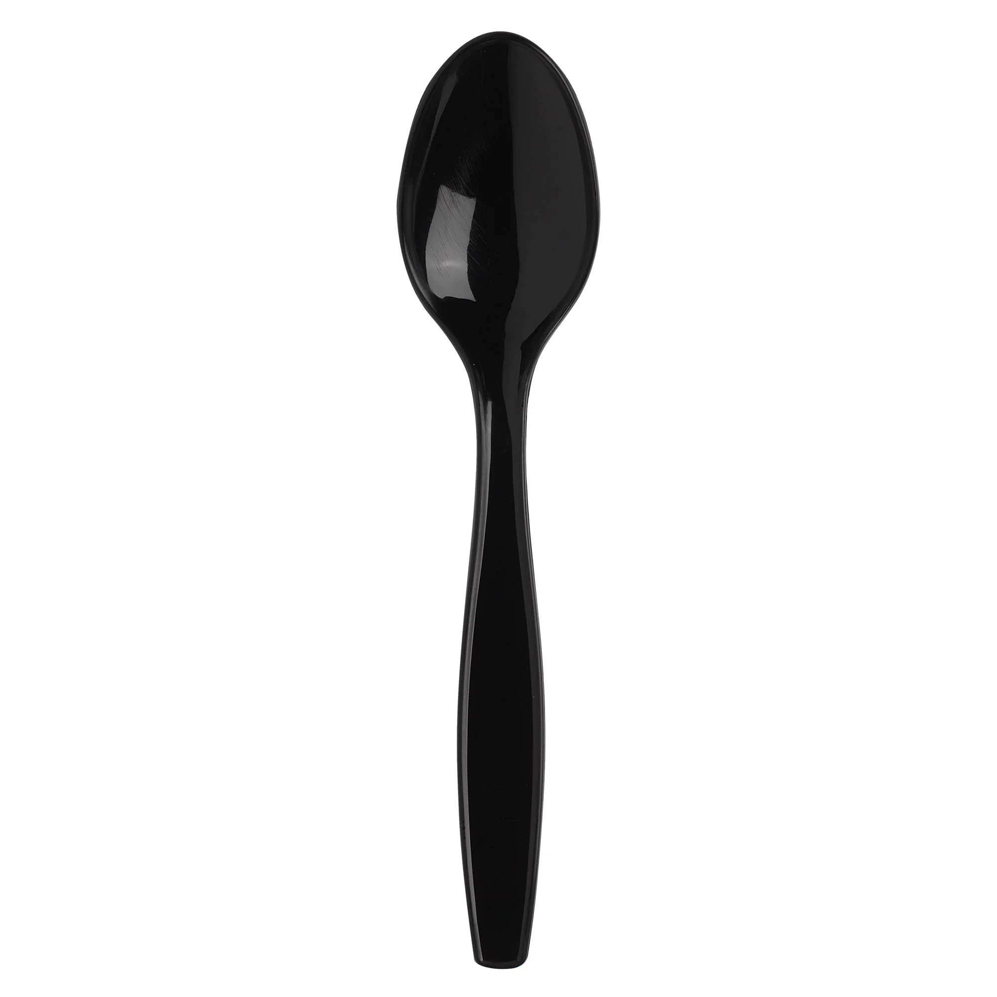 Dixie(R) Heavy-Weight Polypropylene Disposable Plastic Teaspoons Individually Wrapped Black 1 000