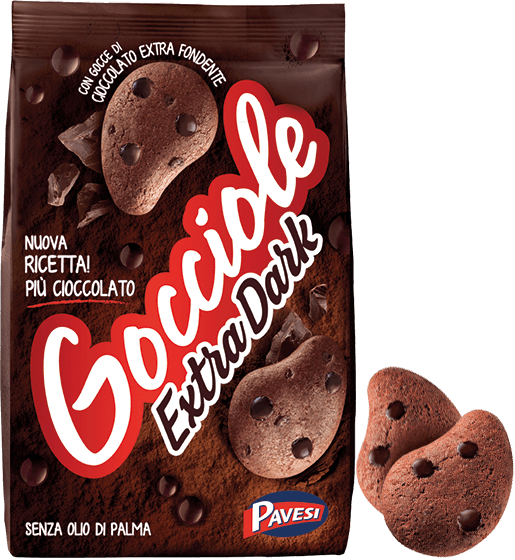 Pavesi Gocciole Extra Dark Chocolate, 17.5 oz | 400g