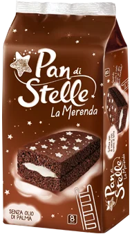 Pan di Stelle La Merenda, Snack Cakes, 8 x 35g = 280g