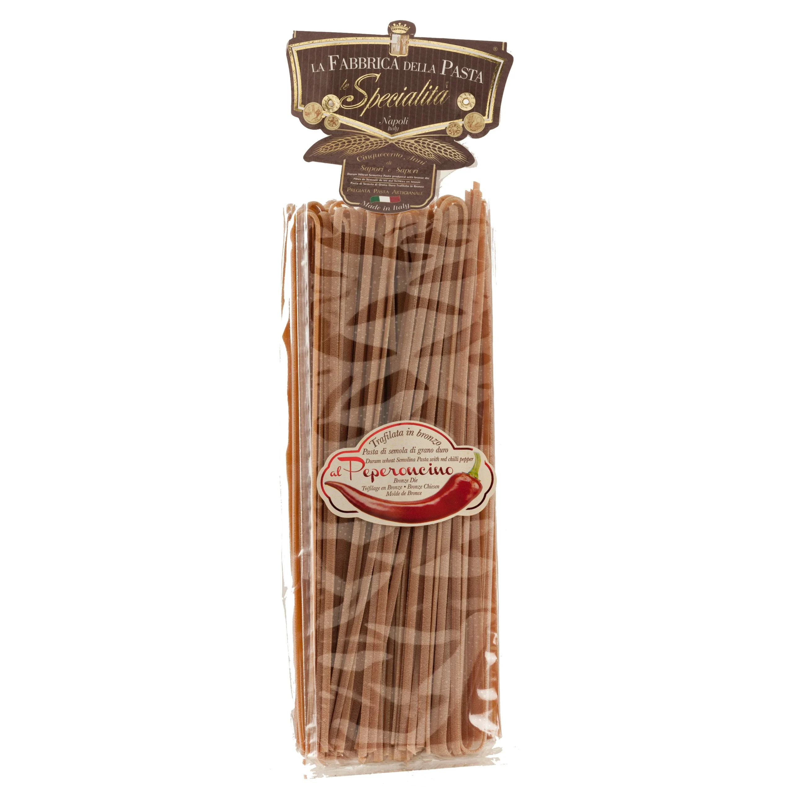 La Fabbrica Della Pasta Linguine with Chili Pepper, #514, 17.6 oz | 500g