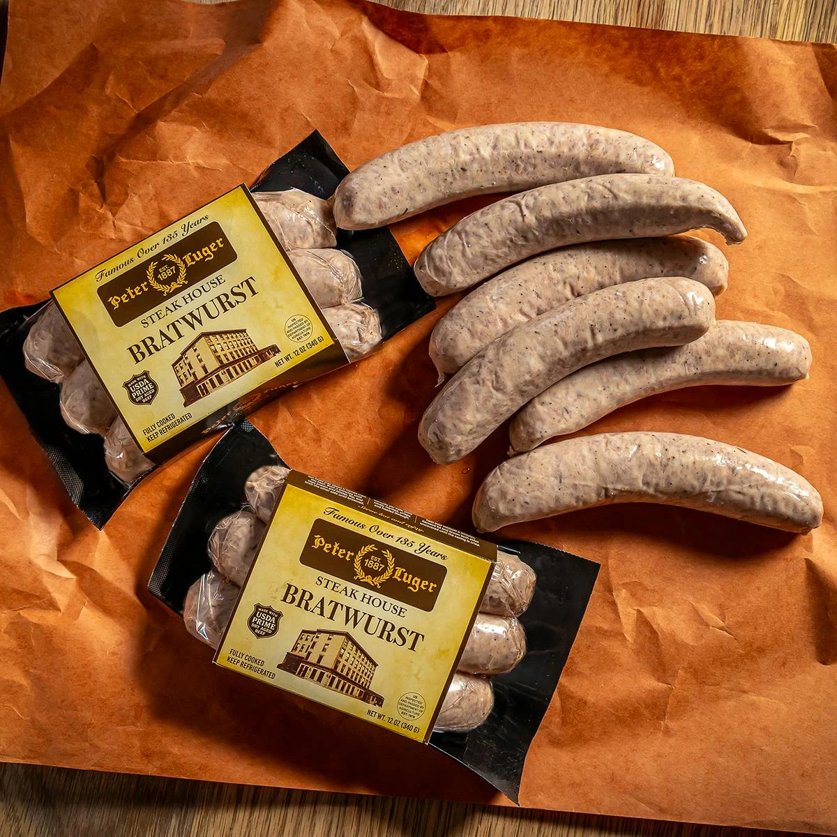 Peter Luger USDA Prime Dry-Aged Bratwurst - 12 Pack