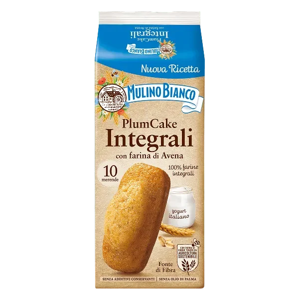 Mulino Bianco Plumcake Wholewheat, Pack of 10, 330g