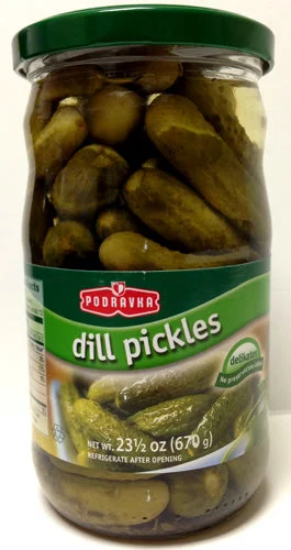 Podravka Dill Pickles Gherkins, 23.5 oz | 670g