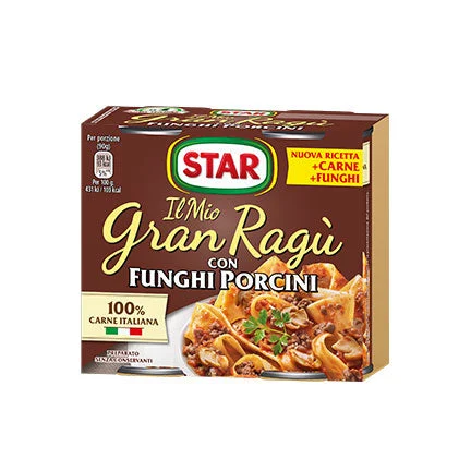 Star GranRagù with Porcini Mushrooms, 2 x 180g