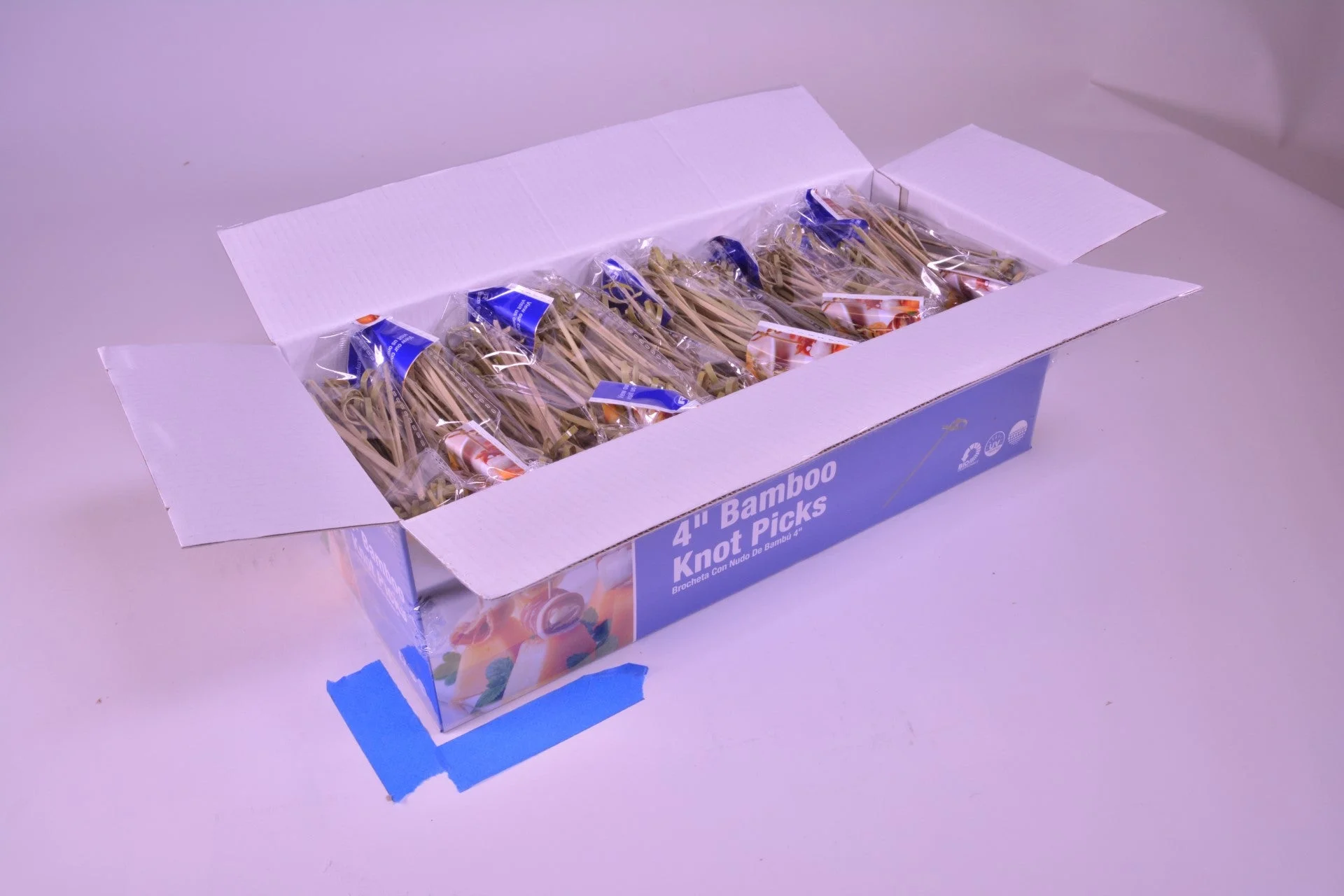 4" Bamboo Knot Pick Pkd 10/100