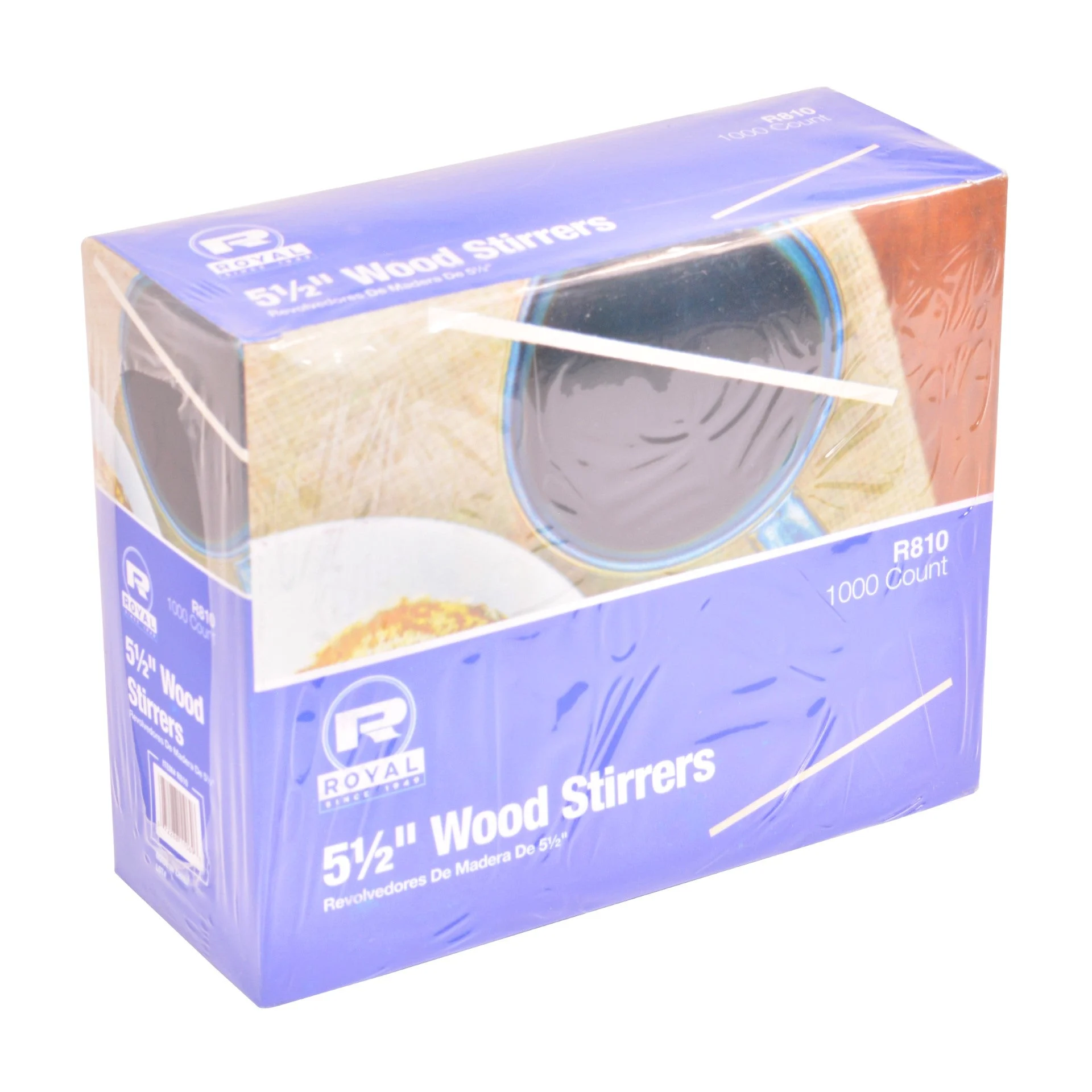 5 1/2" Wood Coffee Stirrers Pkd 10/1000