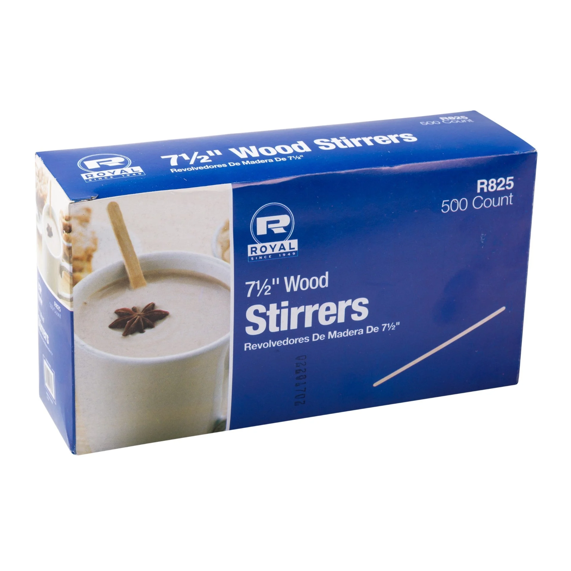 7 1/2" Wood Coffee Stirrers 10 Paclks Of 500 Per Case