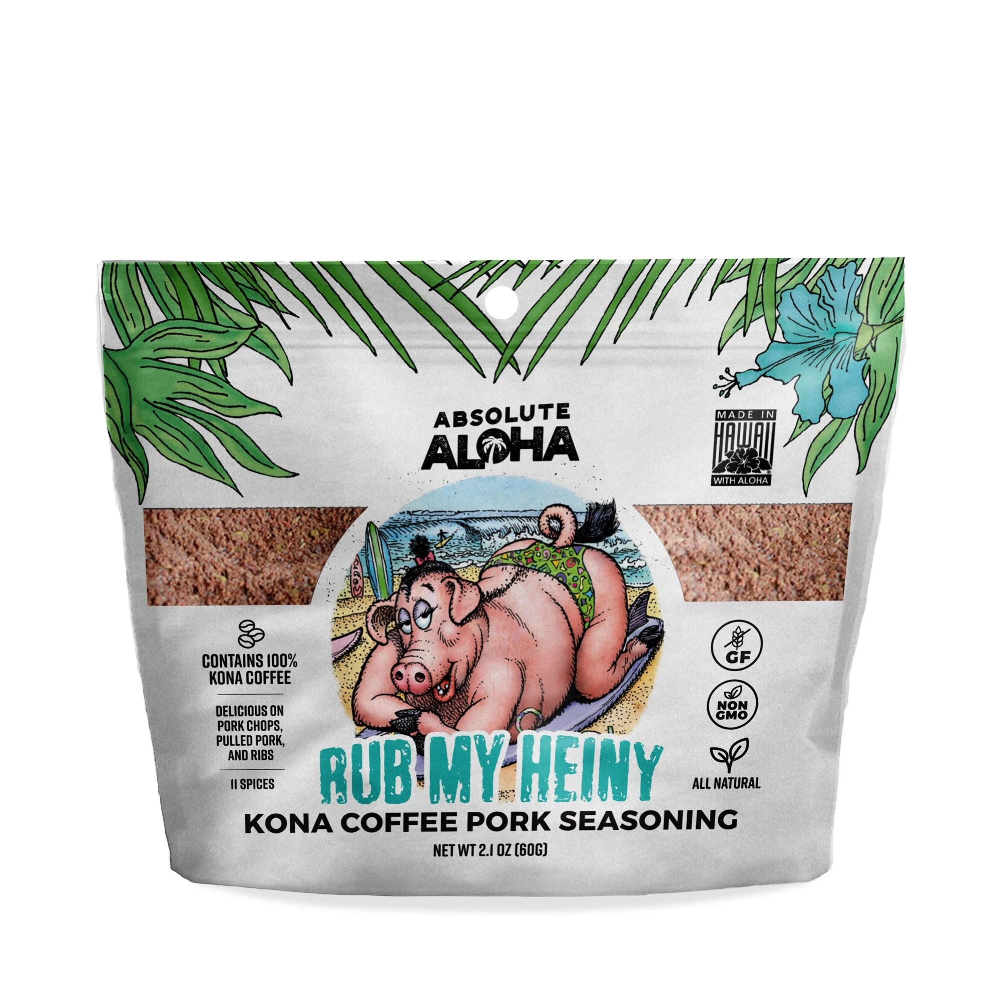 Absolute Aloha Rub My Heiny Pork Seasoning 2.1 oz