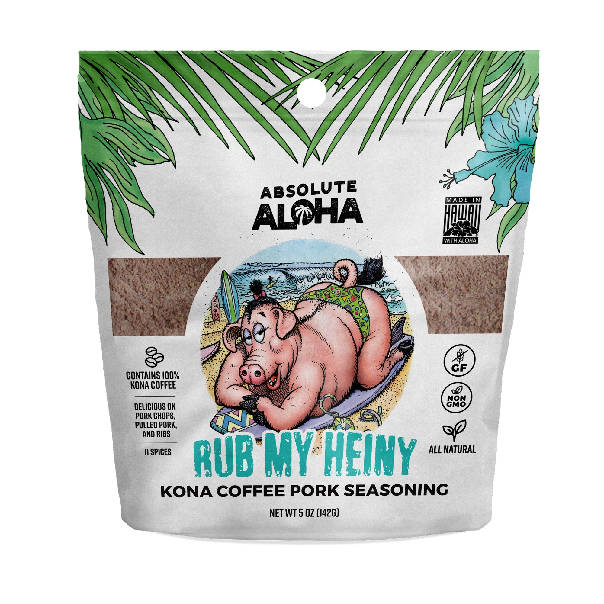Absolute Aloha Rub My Heiny Pork Seasoning 4.5 oz