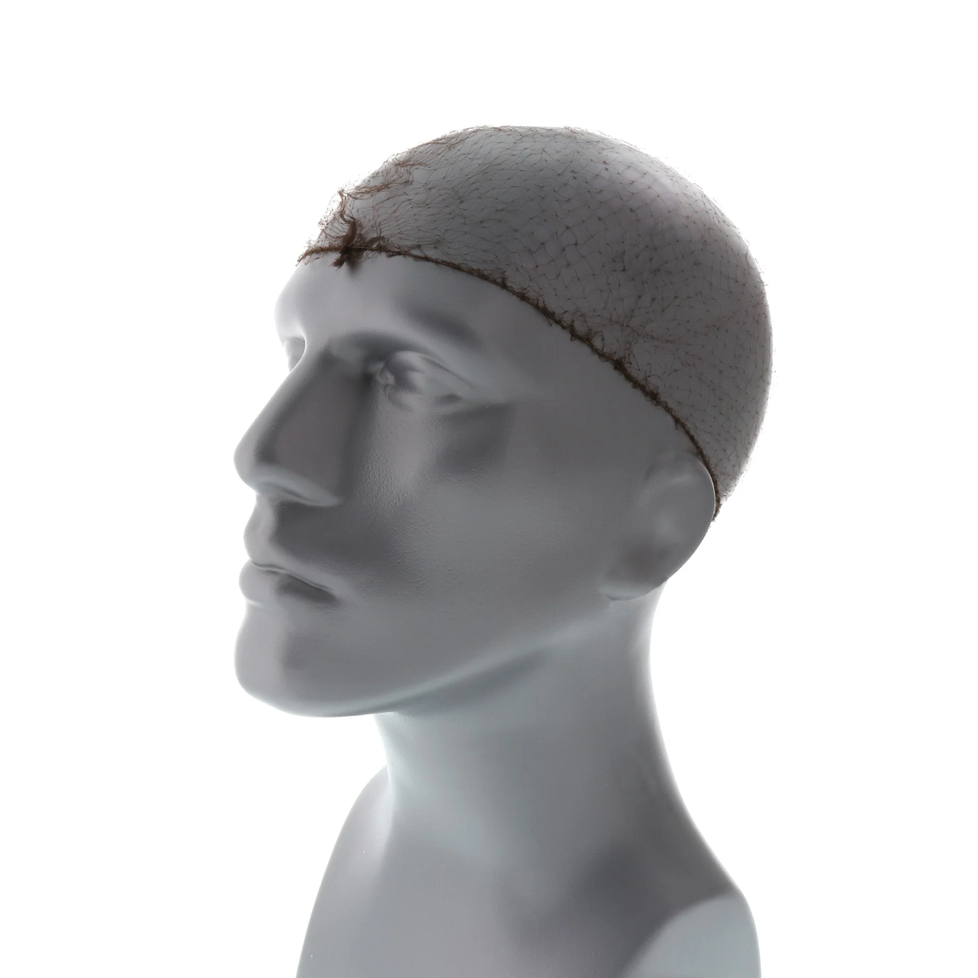 24" Dark Brown Light Weight Hairnet Latex Free Pkd 20/144