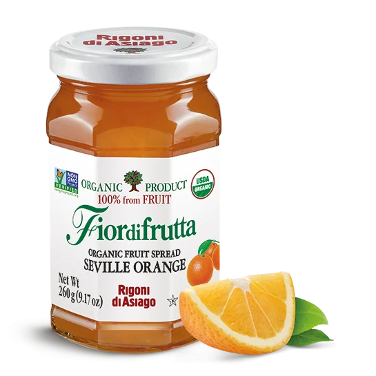 Rigoni di Asiago Organic Seville Orange Fruit Spread, 9.17 oz | 260g