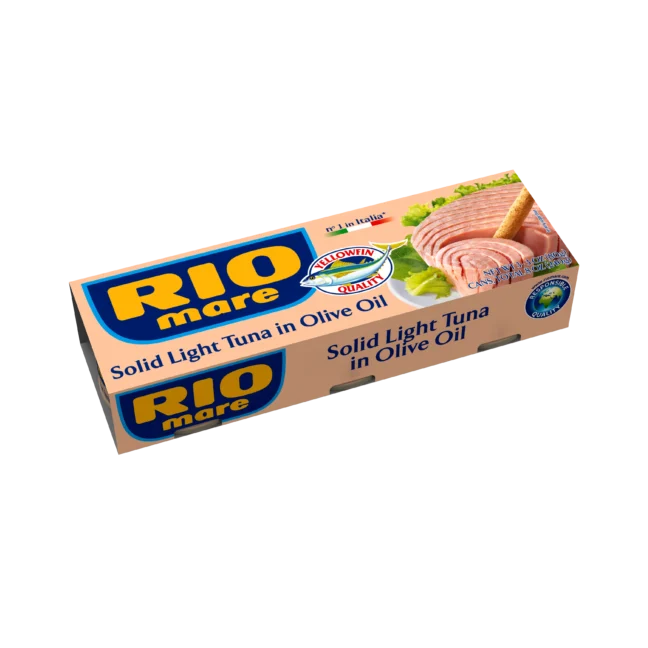 Rio Mare Solid Light Tuna in Olive Oil Can, 3 cans x 80g | 240g Total