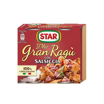 Star GranRagù with Sausage, 2 x 180g
