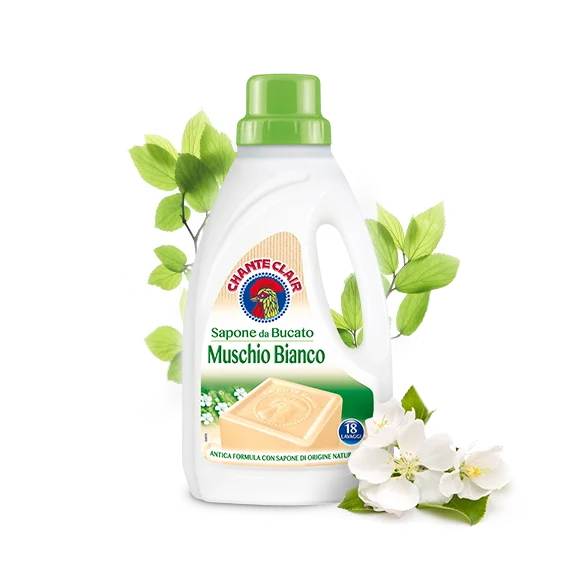Chanteclair Hand Wash Laundry Soap White Musk, 33.8 oz | 1000 ml