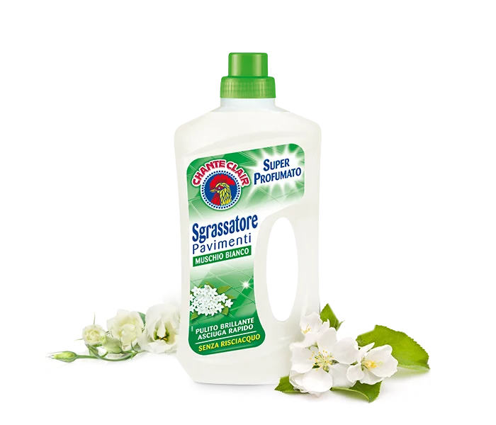 Chante Clair Sgrassatore Pavimenti Muschio Bianco, White Musk Floor Cleaner, 750 ml