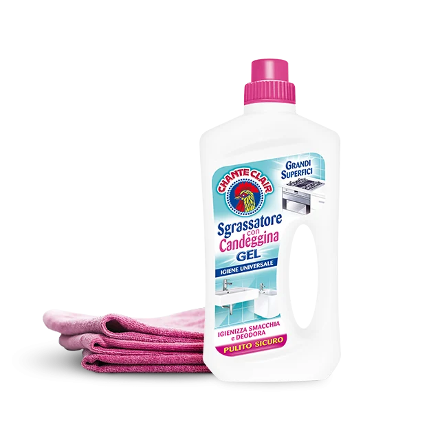 Chanteclair Degreaser With Bleach Gel, Sgrassatore con Candeggina Gel, 750 ml
