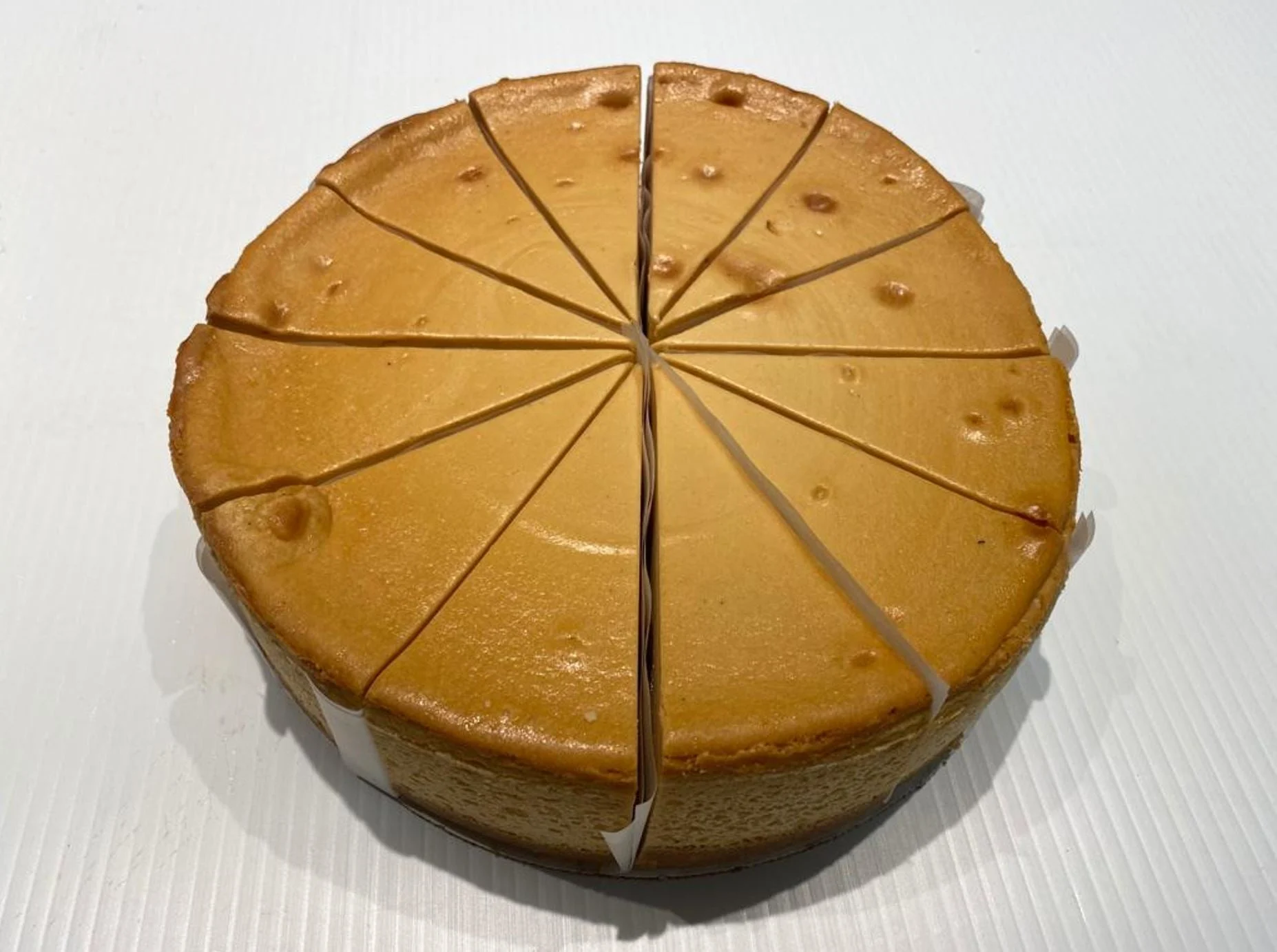 9 Inch Caramel Mascarpone Cheesecake Cut Pack 5.4 Pound Each - 1 Per Case.