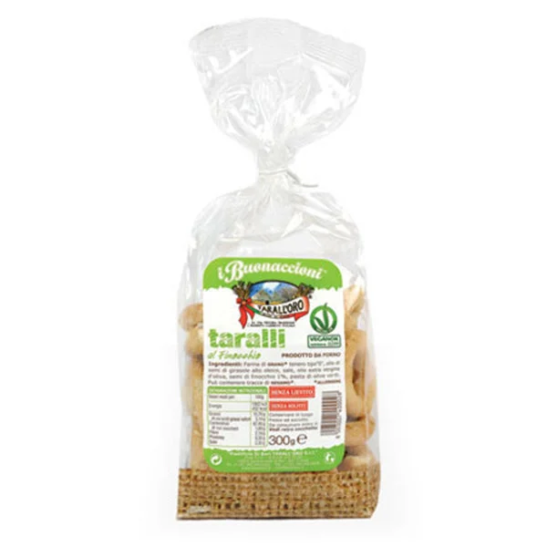 Tarall'oro Taralli Fennel, Finocchio, 8.81 oz | 250g