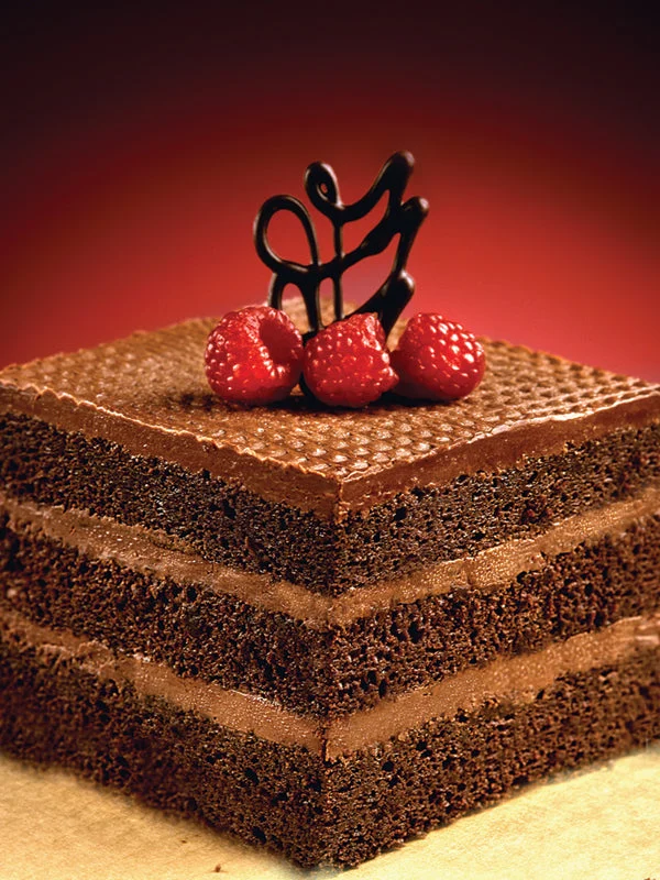 The Original Cakerie Layer (2 Inch x6 Inch ) Chocolate Layer Cake Uncut 181 Ounce Size - 2 Per Case.