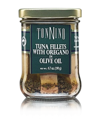 Tonnino Tuna Fillets in Olive Oil with Oregano 6.7 oz.