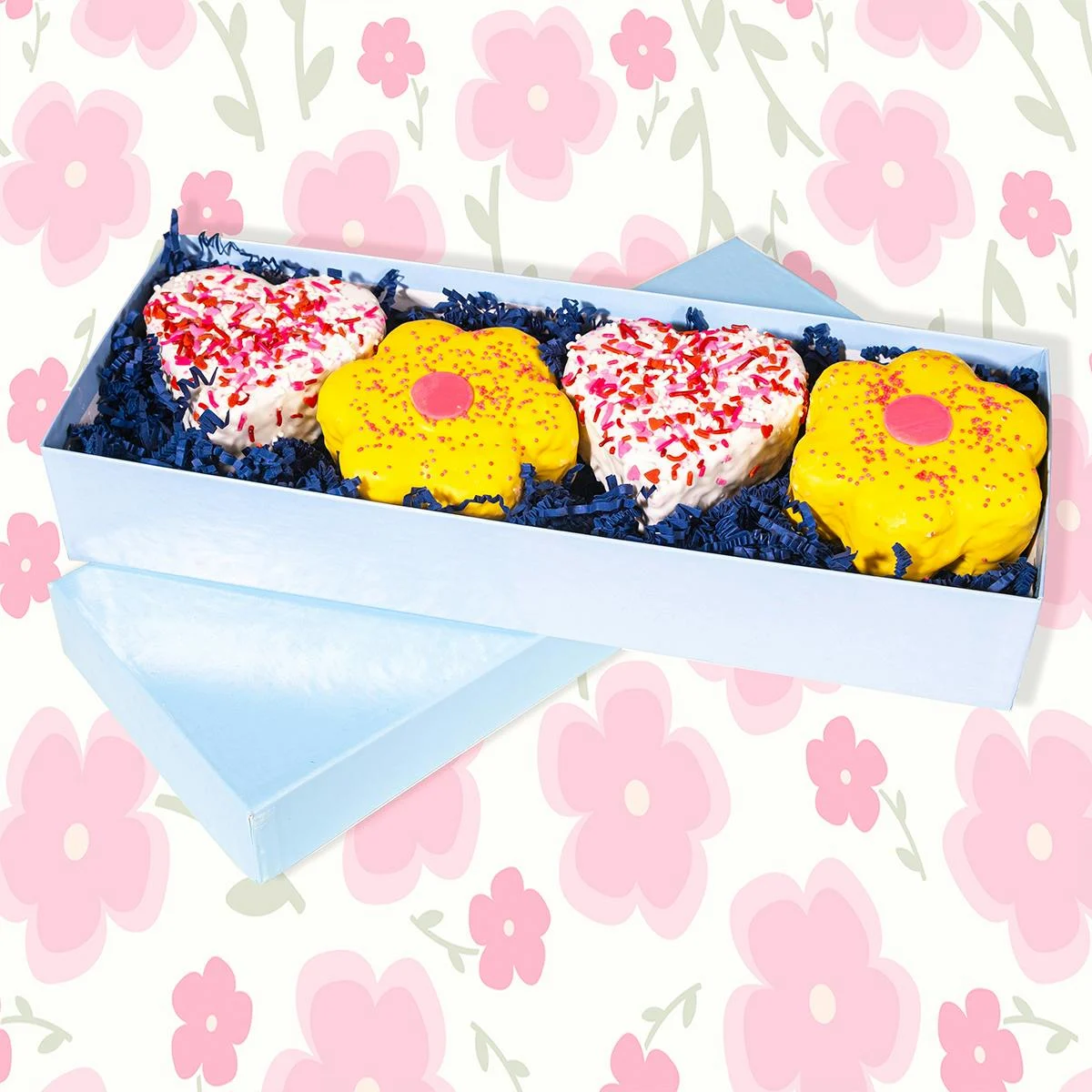 Hand-Dipped Jumbo Mother's Day Rice Krispie Treats - 4 Pack