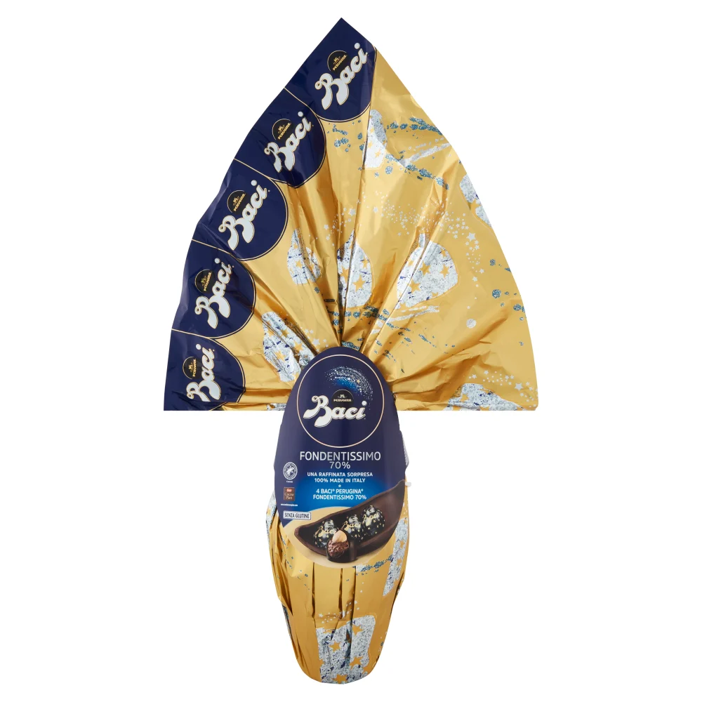 Baci Perugina 70% Dark Chocolate, Extra Dark Chocolate Easter Egg, 9.3 oz. | 265g